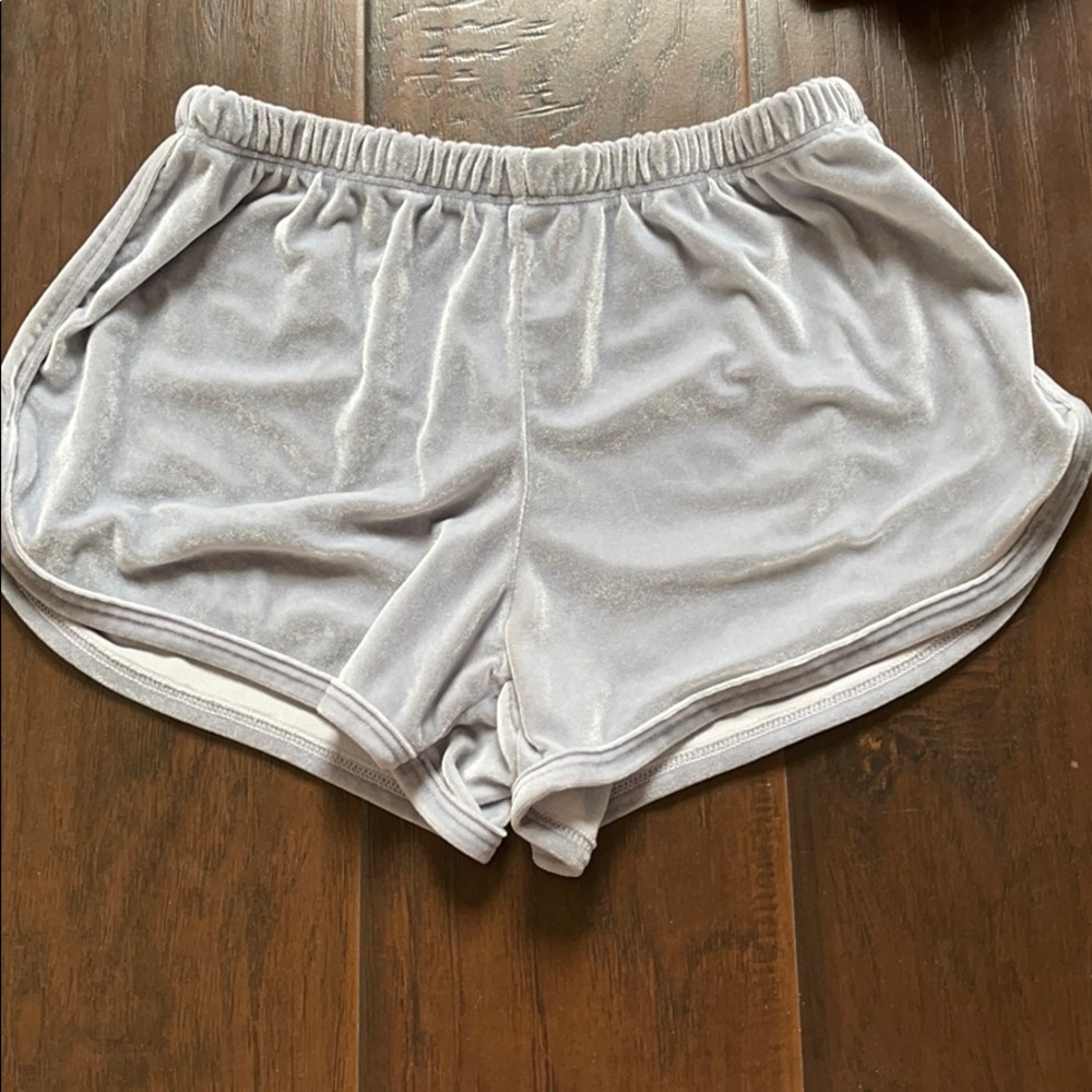 John galt velvet shorts with elastic waist